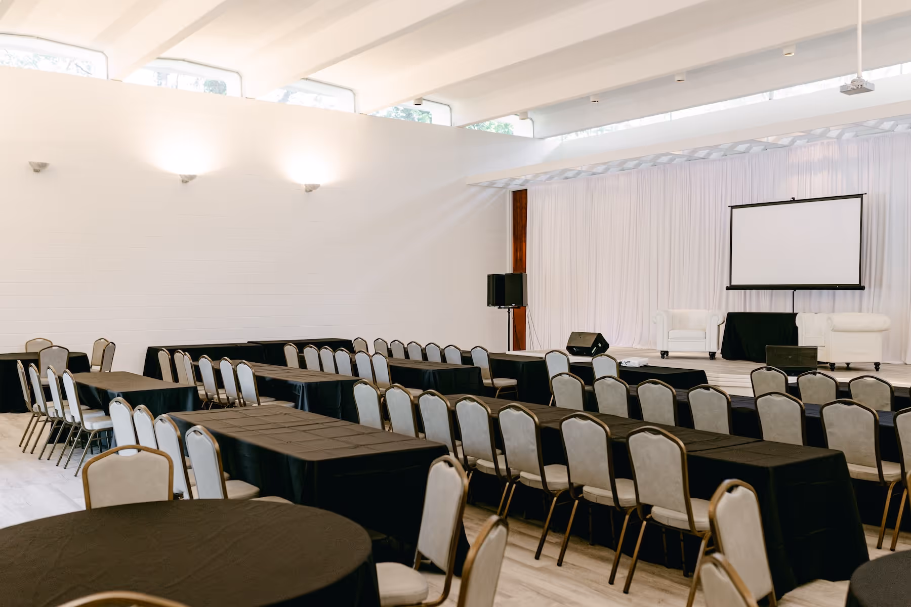 Detailed interior view of the event venue setup